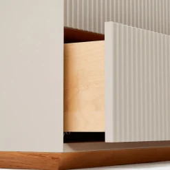 Fashion Pillar 4 Drawer Chest Stone In Stock | Bedroom Furniture