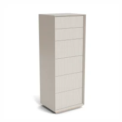 Discount Pillar 6 Drawer Tallboy Stone In Stock | Bedroom Furniture