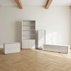 Cheap Pillar 2 Drawer Unit Stone In Stock | Bedroom Furniture