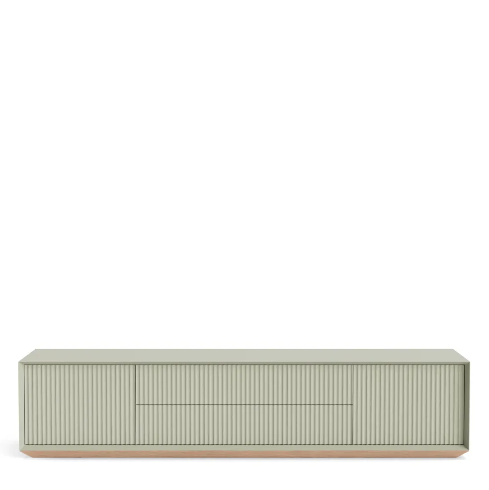 Discount Pillar Low Console 200cm Lichen Bedroom Furniture | Storage