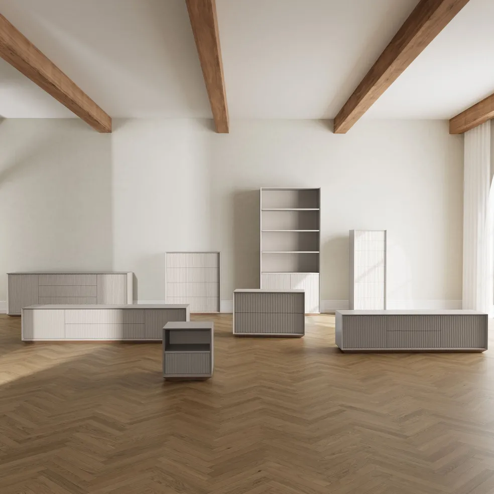Store Pillar Low Console 200cm Stone In Stock | Bedroom Furniture