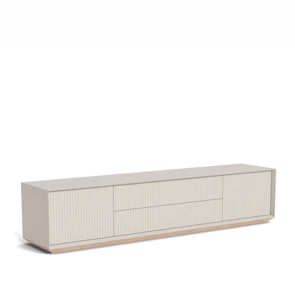 Store Pillar Low Console 200cm Stone In Stock | Bedroom Furniture