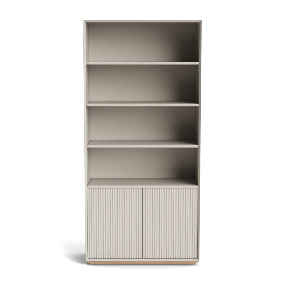 Outlet Pillar Shelving Cupboard Unit Stone 210cm Bedroom Furniture | Storage