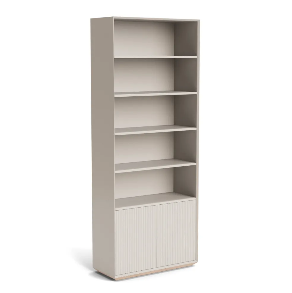Outlet Pillar Shelving Cupboard Unit Stone 245cm In Stock | Bedroom Furniture