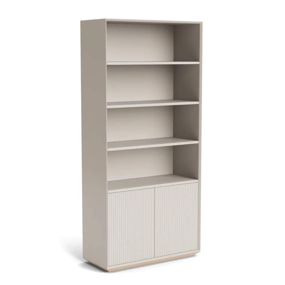 Outlet Pillar Shelving Cupboard Unit Stone 210cm Bedroom Furniture | Storage