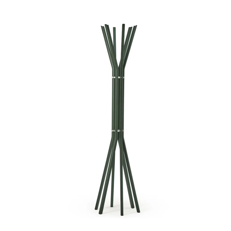 Best Pirouette Coat Stand Pine Green Utility | In Stock