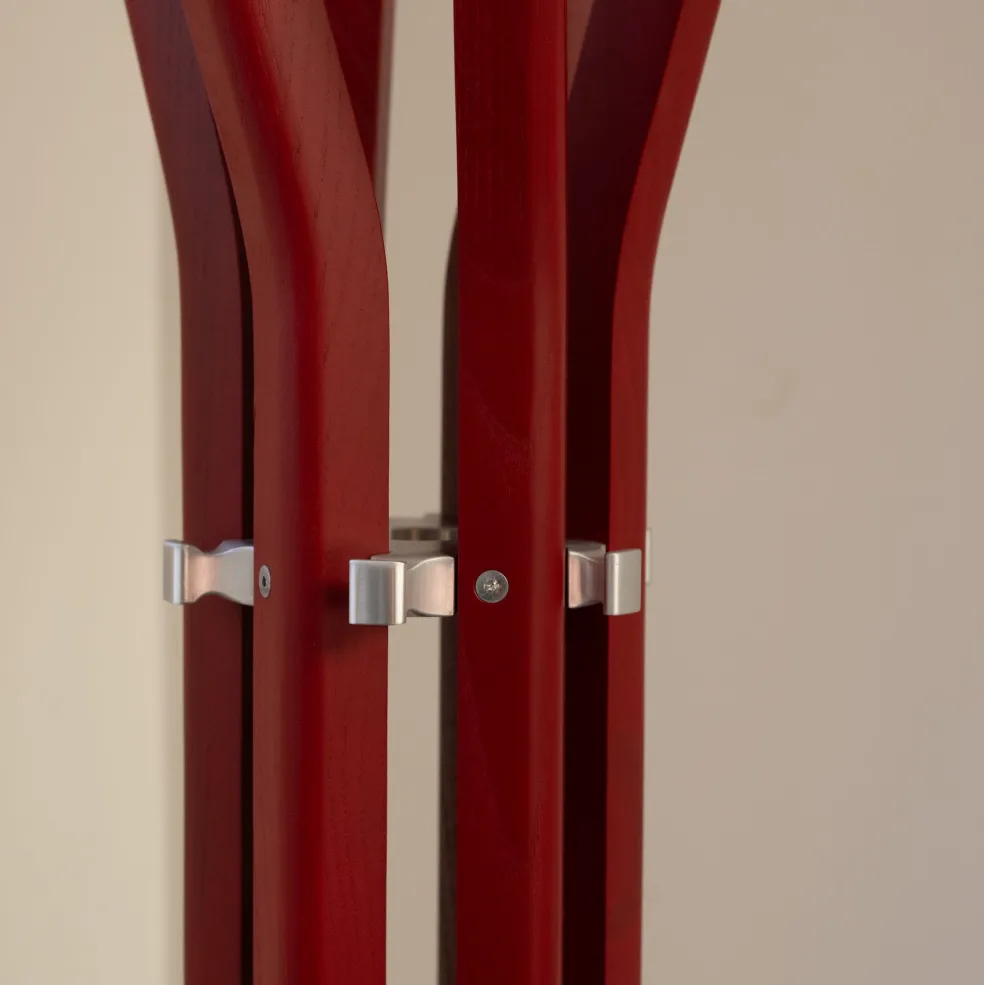 Outlet Pirouette Coat Stand Red Utility | In Stock