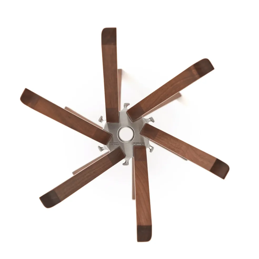 Cheap Pirouette Coat Stand Walnut Utility | In Stock