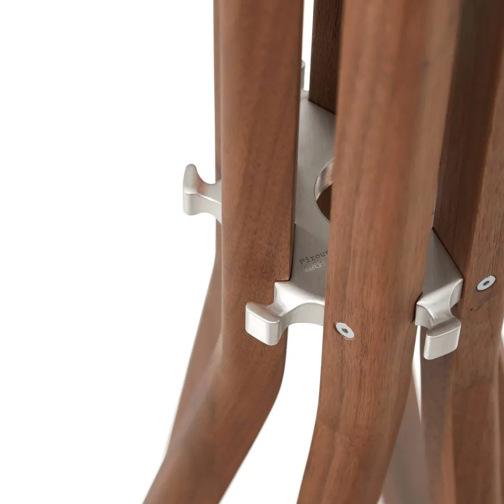 Cheap Pirouette Coat Stand Walnut Utility | In Stock
