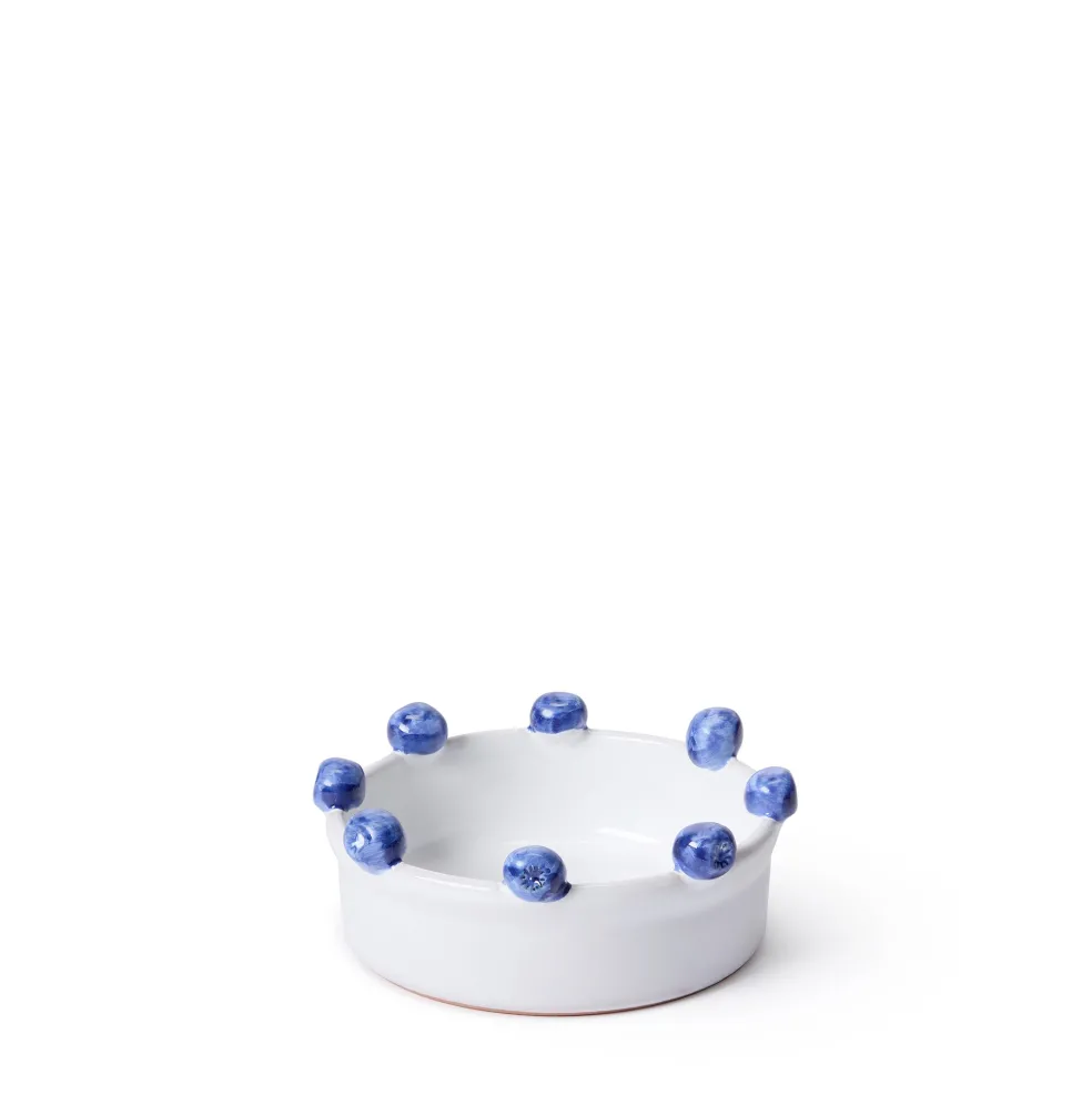 Cheap Puglia White Blueberry Serving Bowl Bowls & Plates | Gifts For Home