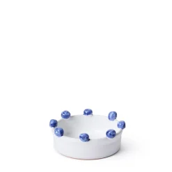 Online Puglia White Blueberry Serving Bowl Bowls & Plates | Gifts For Home
