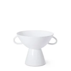 Best Puglia White Footed Bowl Large Bowls & Plates | Gifts For Home