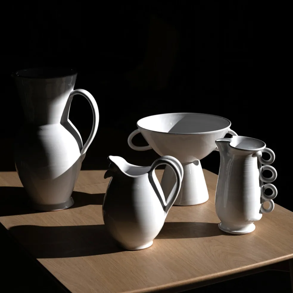 New Puglia White Jug 26cm Mugs, Cups & Jugs | Gifts For Home