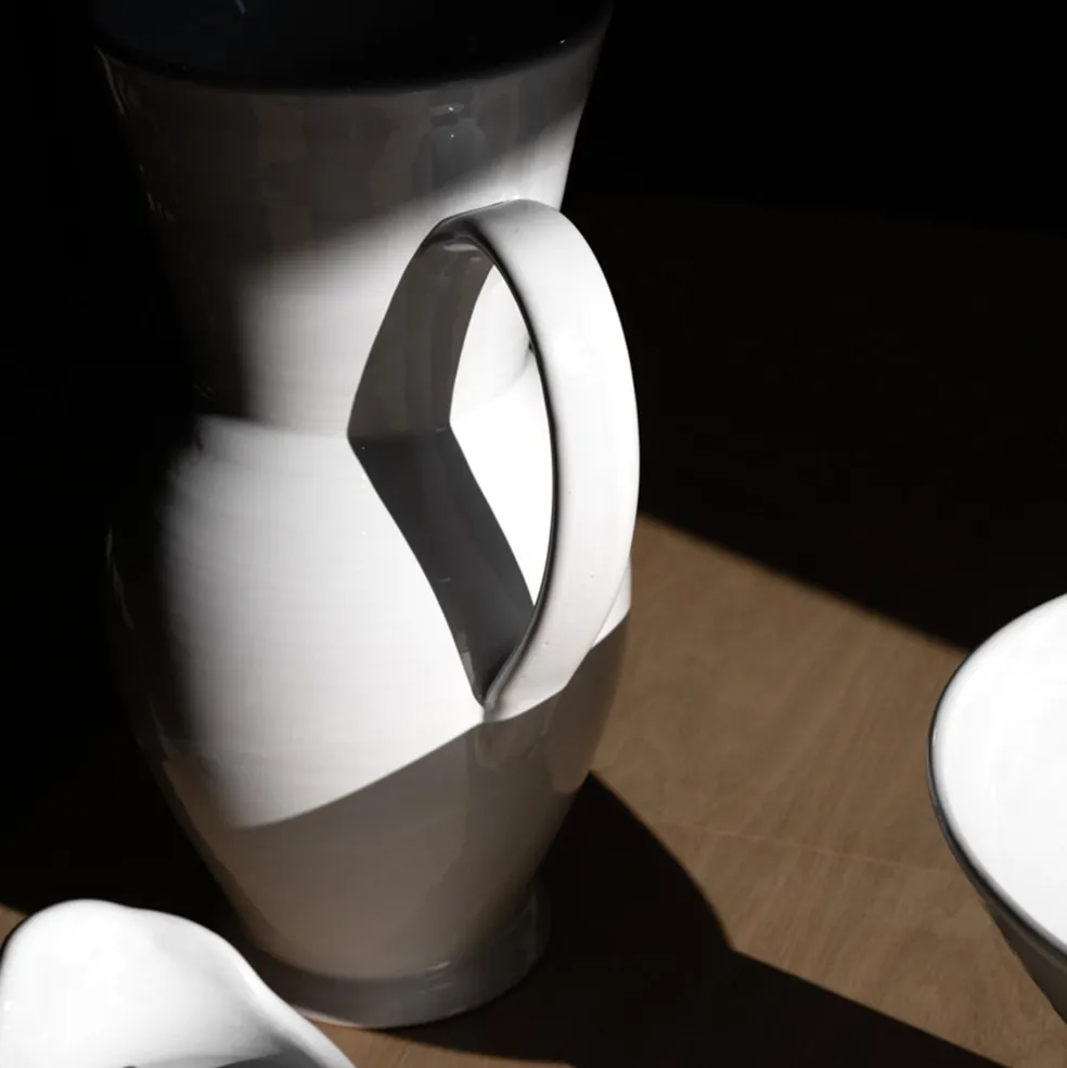 New Puglia White Jug 43cm Mugs, Cups & Jugs | Table Settings