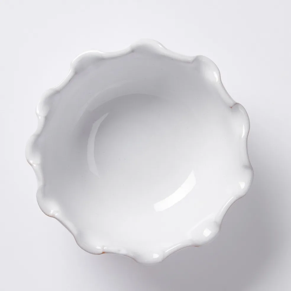 Flash Sale Puglia White Scalloped Small Bowl 12cm Bowls & Plates | Gifts For Home