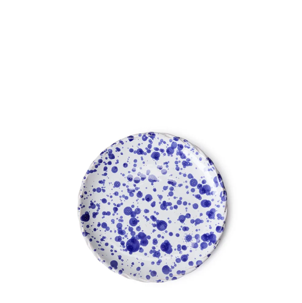 Online Rope Edge Cobalt Splatter Side Plate 22cm Bowls & Plates | Gifts For Home