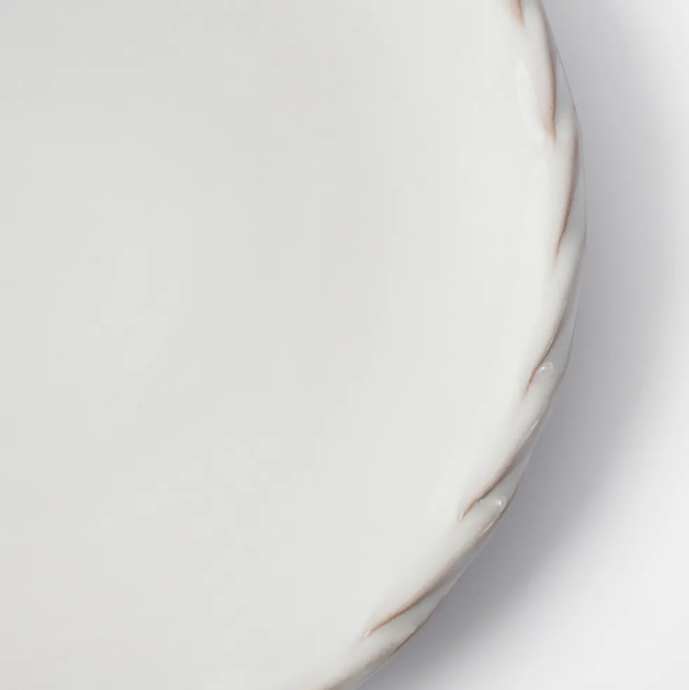 Flash Sale Rope Edge Small Plate White 16cm Table Settings
