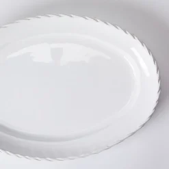 Store Rope Edge White Serving Platter 41cm Serving Boards & Platters | Table Settings
