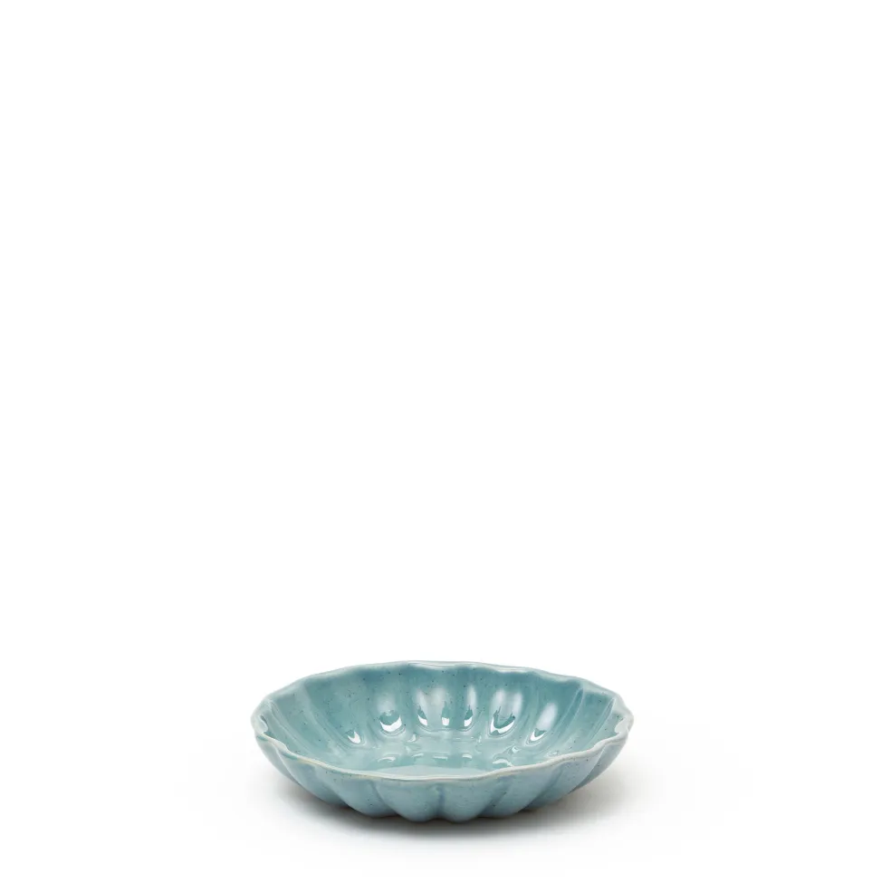 Store Scallop Fluted Bowl Speckle Blue 16.5cm Get It In Time For Christmas | Table Settings