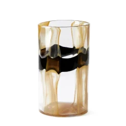 Cheap Serenity Column Vase Black & Sand 25cm Vases
