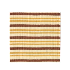 Best Stripe Bamboo Square Placemats Set of 2 Crimson & Taffy Placemats & Coasters | Table Settings