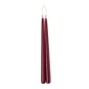 Fashion Taper Candle Pair Burgundy 30cm Candles, Holders & Diffusers