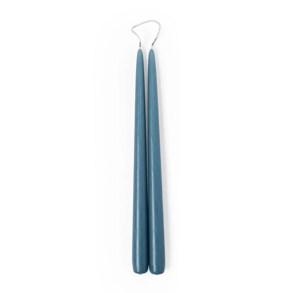 Hot Taper Candle Pair Denim 30cm Candles, Holders & Diffusers