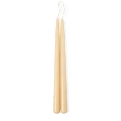 Clearance Taper Candle Pair Oatmeal 30cm Candles, Holders & Diffusers