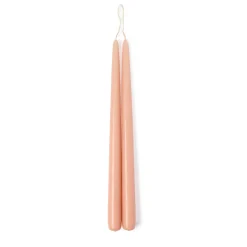 Shop Taper Candle Pair Peach 30cm Candles, Holders & Diffusers