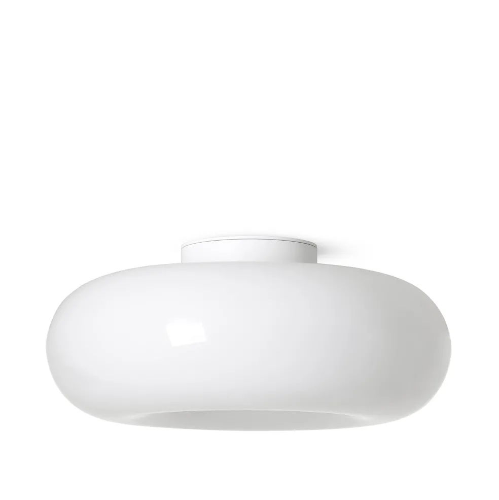 Best Torus Dimmable Large Flush Ceiling & Wall Light Opal Lighting | Get It In Time For Christmas