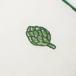 Best Vedura Embroidered Artichoke Linen Napkin Napkins