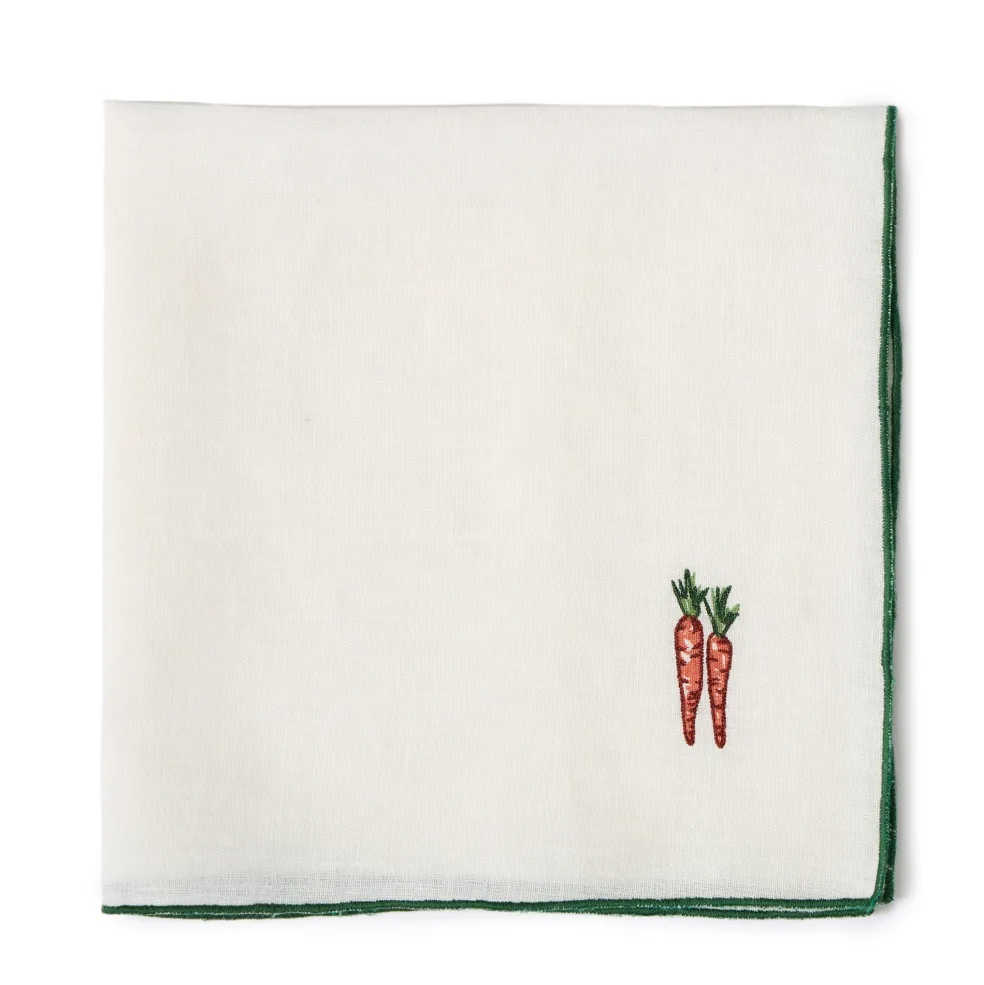 Flash Sale Vedura Embroidered Carrot Linen Napkin Napkins