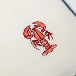 Cheap Vedura Embroidered Lobster Linen Napkin Napkins