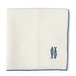 Hot Vedura Embroidered Sardine Linen Napkin Napkins