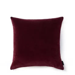 Shop Velvet Cushion Cover Burgundy 50 x 50cm Cushion Covers & Pads