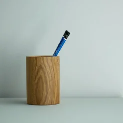 Store Vidar Pen Pot Oak Utility | Desk Accessories