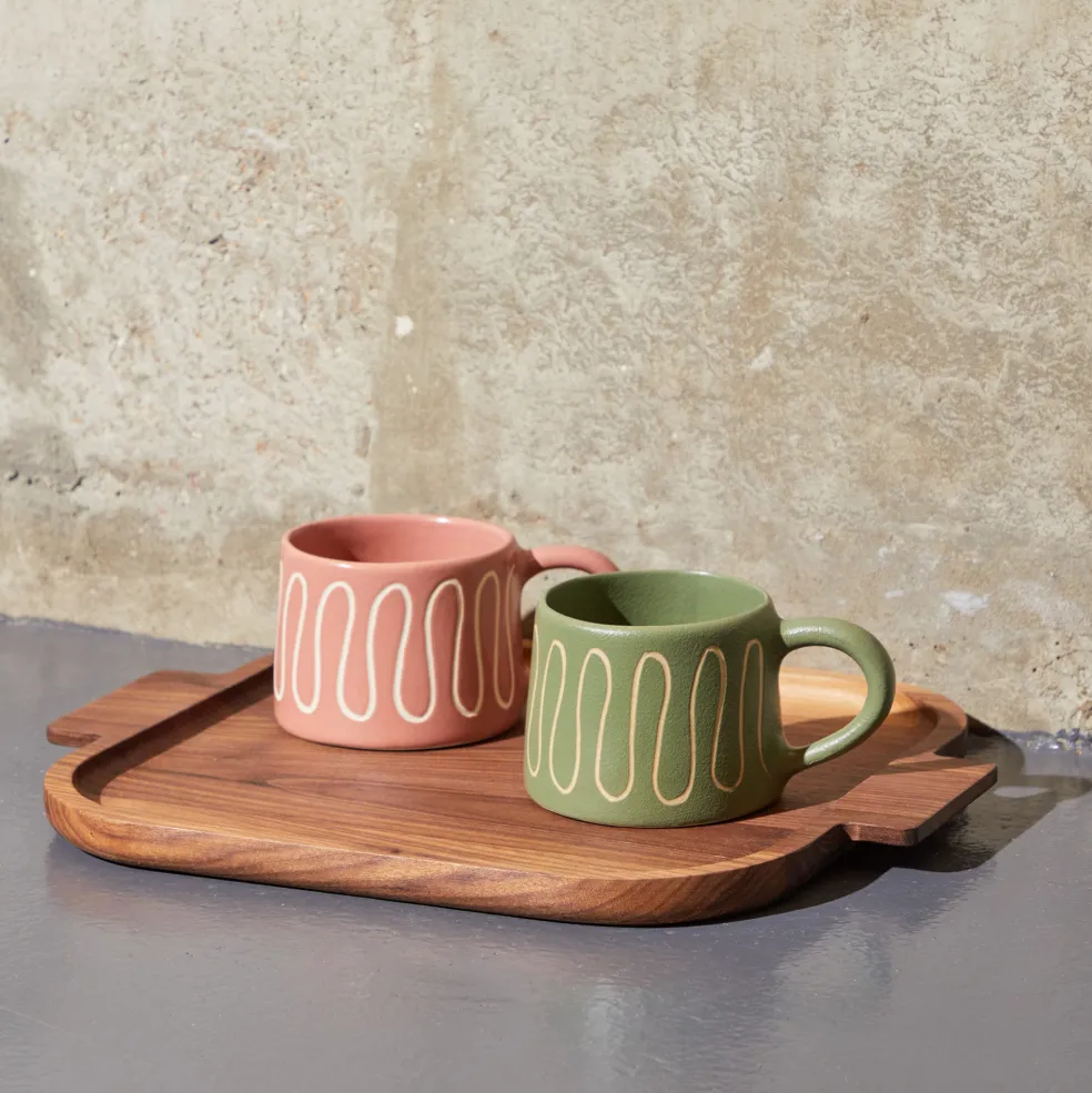 Hot Walnut Square Tray 37 x 31cm Trays | Get It In Time For Christmas