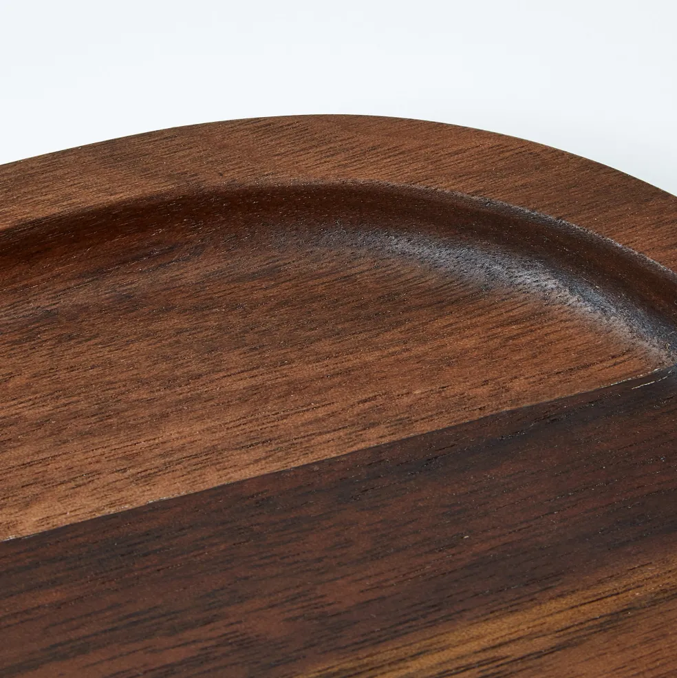 Hot Walnut Square Tray 37 x 31cm Trays | Get It In Time For Christmas