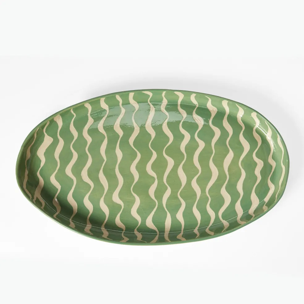 Online Wiggle Celadon Platter 31cm Serving Boards & Platters | Table Settings