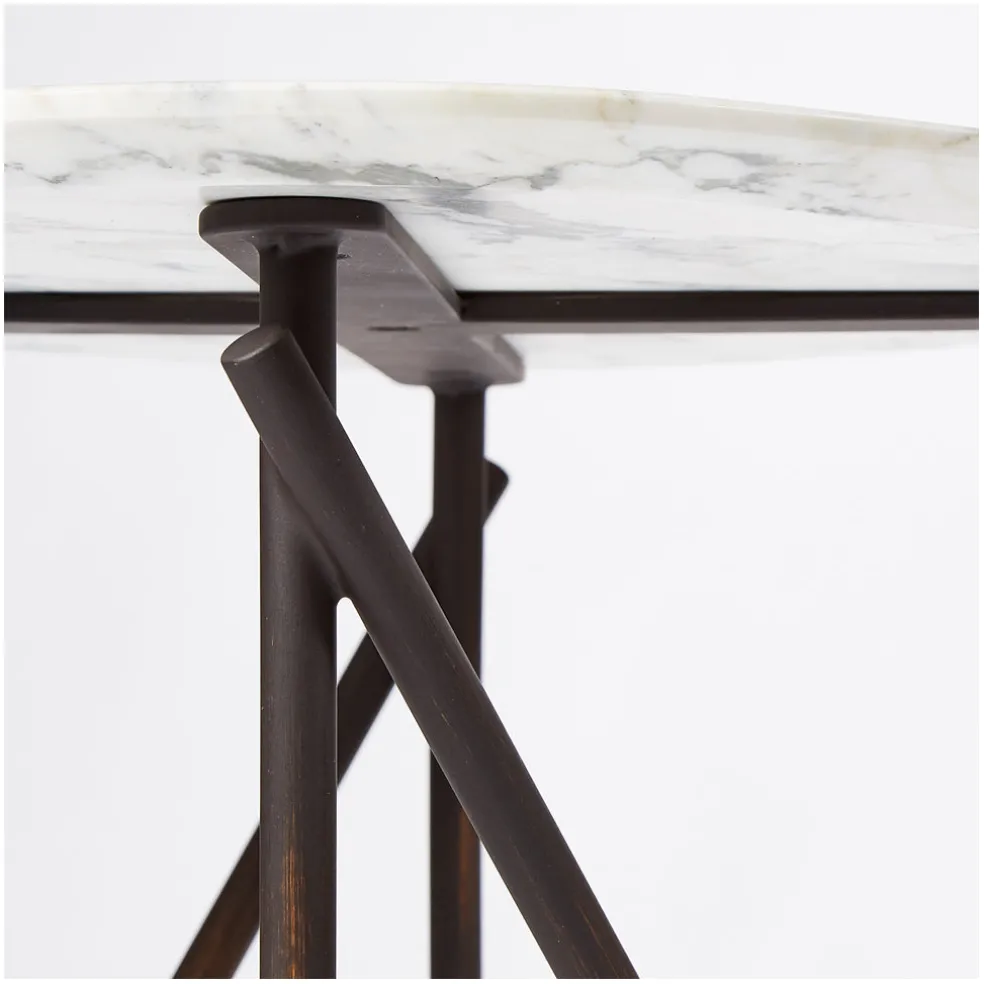 Cheap Workshop Lamp Table Marble & Bronze Coffee & Side Tables
