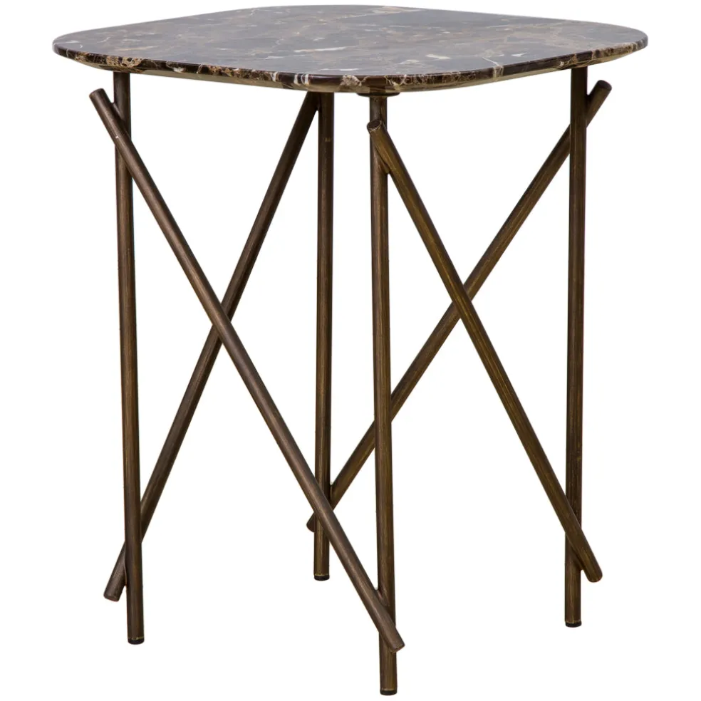 Cheap Workshop Lamp Table Marble & Bronze Coffee & Side Tables