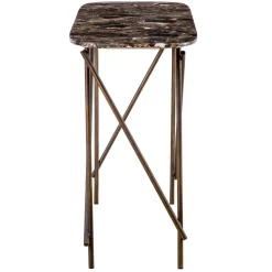 Fashion Workshop Low Console Table Marble & Bronze In Stock