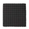 Clearance Woven Check Linen Napkin Black 45 x 45cm Napkins | Get It In Time For Christmas