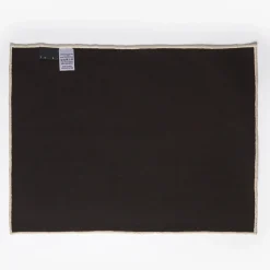 Store Woven Check Rectangular Placemat Black 40 x 30cm Placemats & Coasters | Table Settings